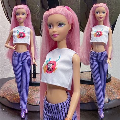 Barbie Doll Reroot Hybrid Ooak Fashionista Style Doll Etsy