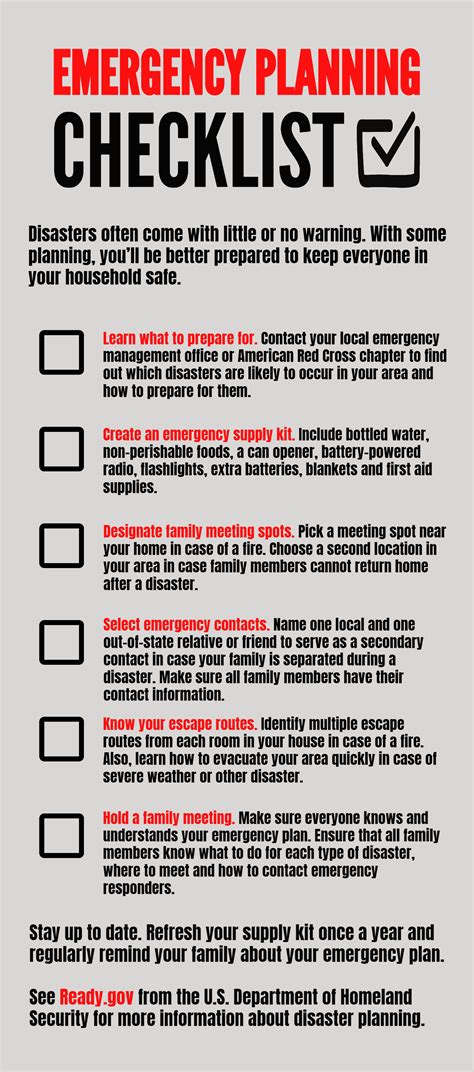 Be Ready Emergency Planning Checklist Cass County Electric