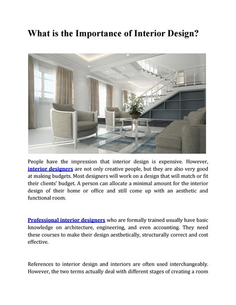 What Is The Importance Of Interior Design By Homescont53 Issuu
