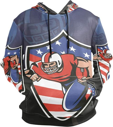 Football Usa Sport Hoodie Hooded Athletic Sweatshirts 3d