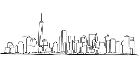 Free Hand Sketch Of New York City Skyline Stock Illustration Download