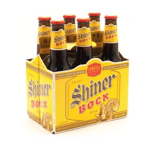 Shiner Bock Lager 12 Oz Bottle 24pk Case New York Beverage