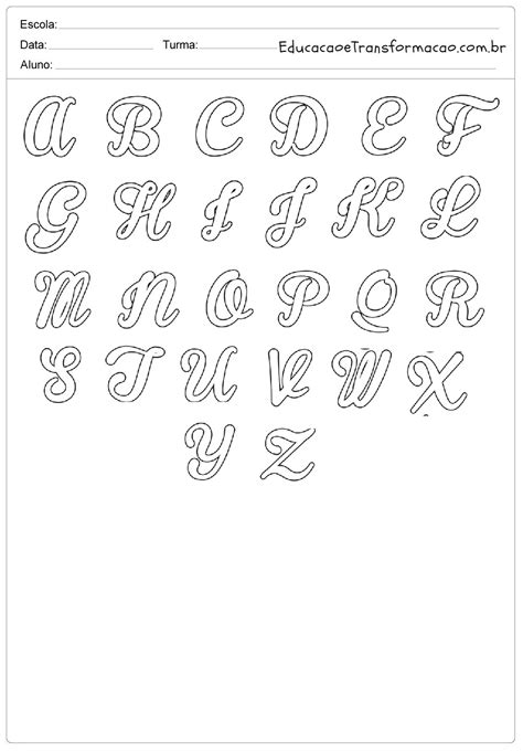 Moldes De Letras Para Imprimir Letras Do Alfabeto Cursivas E Retas