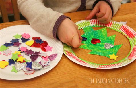 Paper Plate Christmas Tree Hat Craft