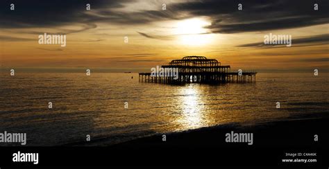 Brighton Beach Sunset Hi Res Stock Photography And Images Alamy