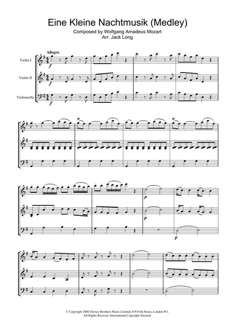 Wolfgang Amadeus Mozart - Eine Kleine Nachtmusik sheet music