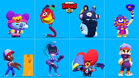 brawl stars deep sea brawl update all skins animation youtube