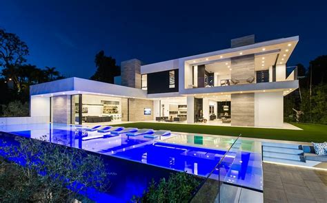 Million Newly Built Contemporary Mansion In Beverly Hills Ca