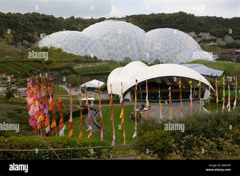 General Scenic Of Biomes And Gardens Eden Project Bodelva St Austell
