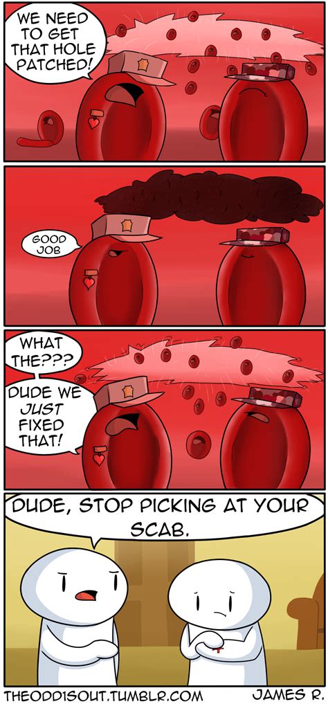 Red Blood Cells At Work Funny Comic Strips Funny Comics Funny Jokes