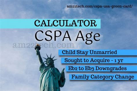 Check spelling or type a new query. CSPA Age Calculator for US Green Card (Child Aging Out) - USA