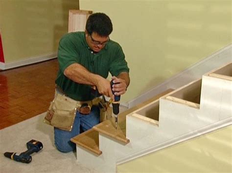 How To Install New Stair Treads And Railings How Tos Diy