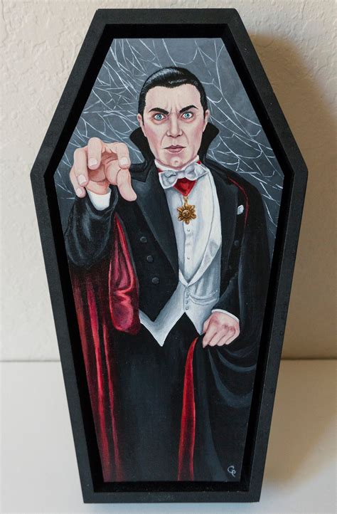 Dracula Bela Lugosi Original Painting Framed Etsy
