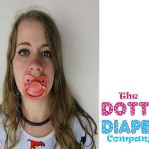 Adult Pacifier Soother Dummy From The Dotty Diaper Company Etsy