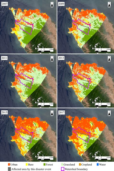 Changes In Land Use In Freetown Sierra Leone 2007 2017