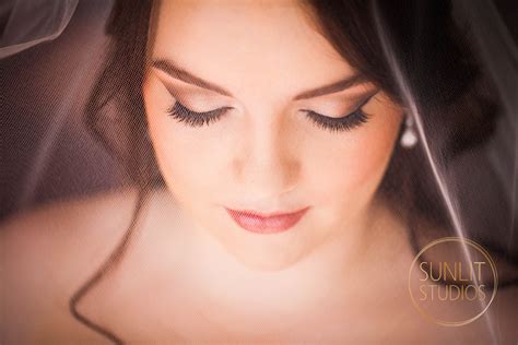 Beautiful Bridal Portrait With Dramatic Makeup And Lashes Photography
