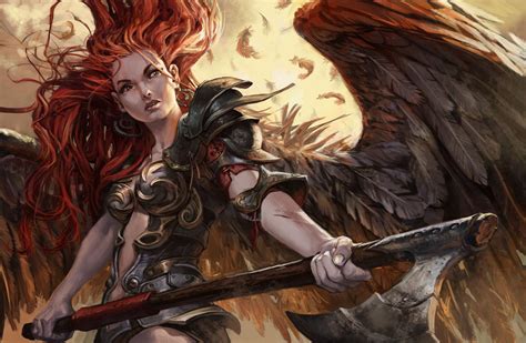 720x1208 resolution female anime character wallpaper warrior angel fantasy art hd wallpaper
