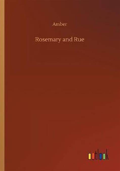 Rosemary And Rue Amber 9783752328103 Boeken