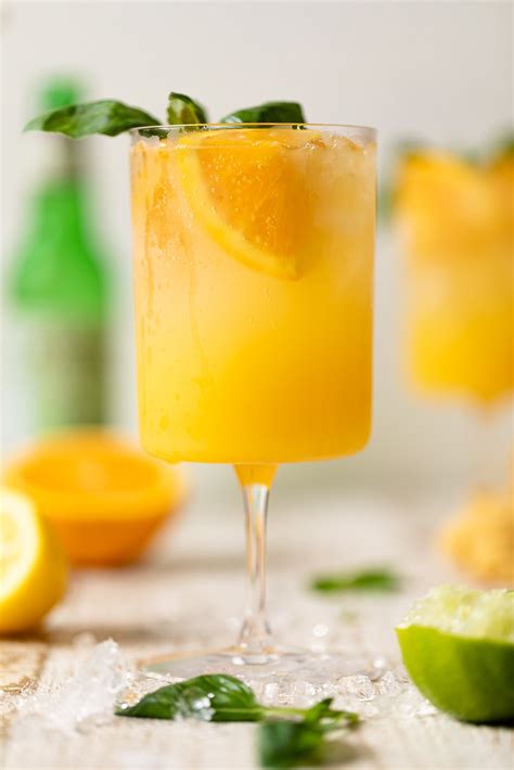 Orange Crush Mocktail With Basil Orchids Sweet Tea