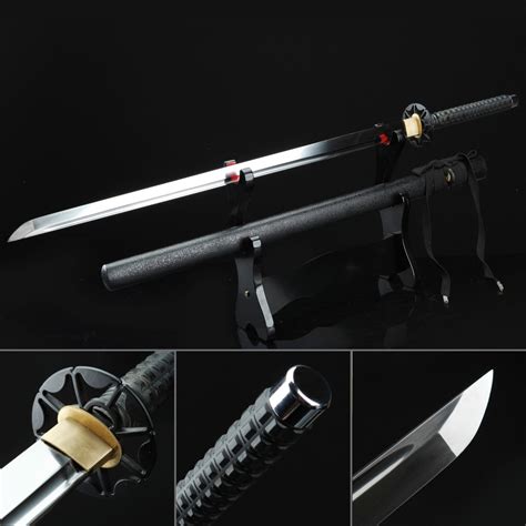 Black Samurai Theme Handmade Carbon Steel Ninjato Ninja Swords Straight