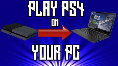 How To Play Ps4 Off Your Laptop Youtube