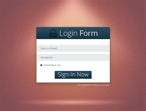 Member Login Form Free Psd Files Photoshop Resources Templates Images