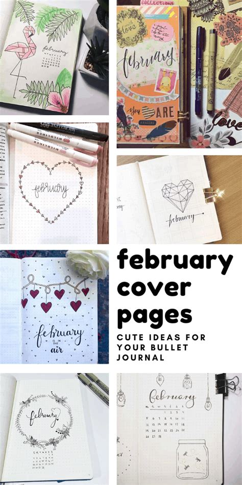 Cute February Bullet Journal Ideas