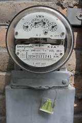 Pictures of Electric Meter On House