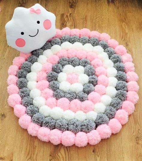 25 Beautiful Diy Pom Pom Rug Ideas Pom Pom Rug Pattern