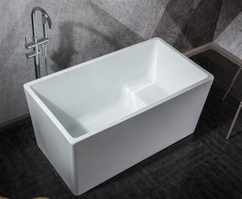 Mti freestanding tub customization is standard, and even single unit freestanding bath orders are built to order. Small Mini Rectangle Freestanding Acrylic Bathtub with Seat