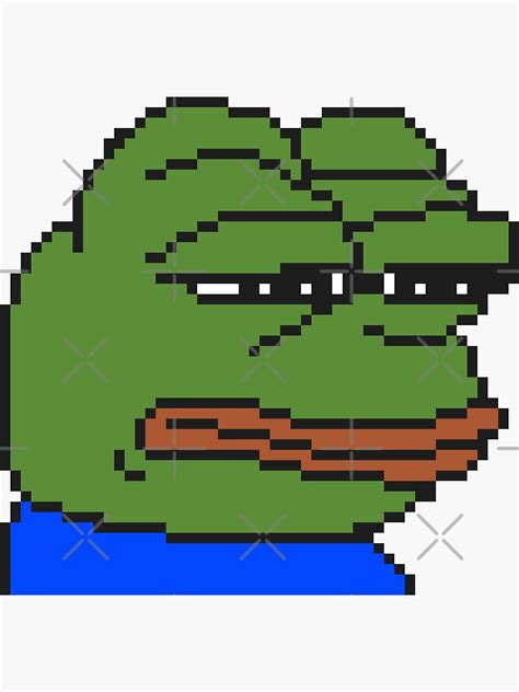 Pepe The Frog Meme 8bits Retro Pixel Art Rare Sad Pepethefrog Hd High
