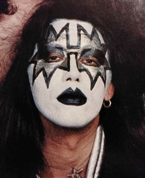 Pin By Kiss Lady On Ace Frehley Ace Frehley White Face Paint Black And White Face