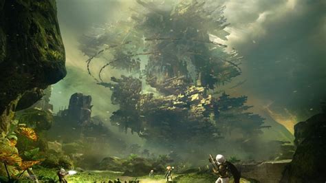 Sunlight Forest Digital Art Destiny Video Game Science Fiction