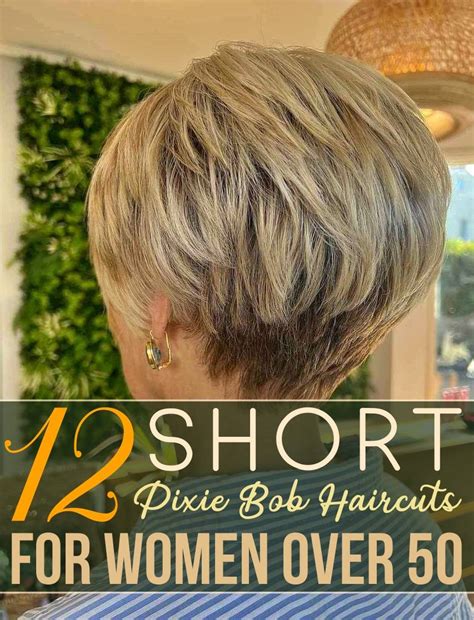 12 Short Pixie Bob Haircuts For Women Over 50