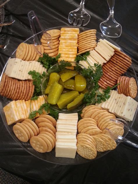 Cheese And Cracker Tray Food Platters Appetizer Recipes Party Food