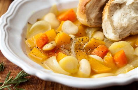 Chunky Vegetable Soup And Homemade Rolls Dinner Recipes Goodtoknow