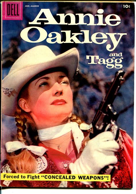 annie oakley and tagg 14 1958 dell gail davis tv series photo cover vf 1958 comic dta