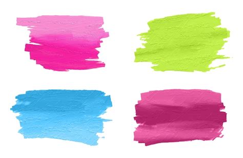 Free Vector Hand Painted Brush Strokes Collection