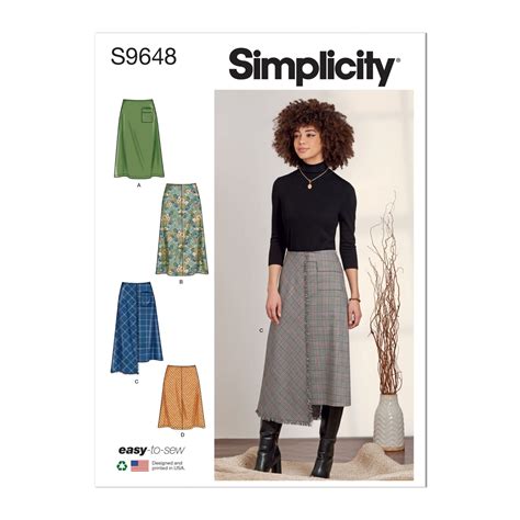 Simplicity Sewing Pattern S9648 Misses Skirts Sizes U5 16 24