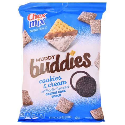 chex mix muddy buddies cookies and cream 4 25oz candy funhouse candy funhouse ca