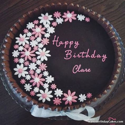Happy Birthday Clare Cakes Cards Wishes