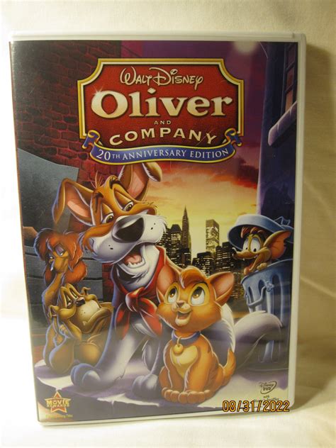 Dvd Disney Animation Oliver And Company 20th Anniversary Ed