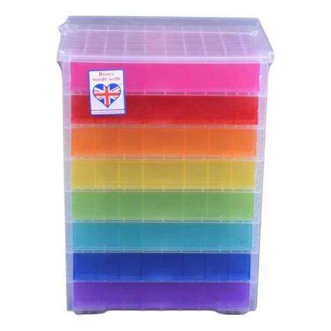 Really Useful Box Bead Storage With 8 Drawers Multicoloured Bead