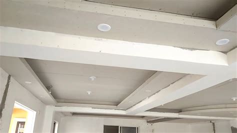 Update Of Ceiling Works With Cove Light Using Cement Board Youtube