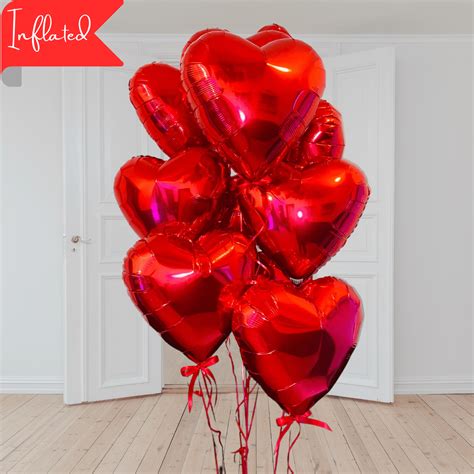 Party Décor Red Heart With Happy Valentines Day 18 Inch Foil Balloon
