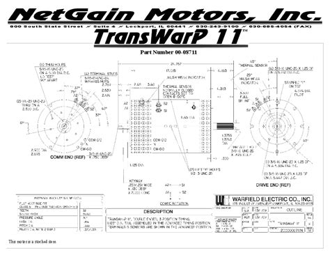Transwarp Motor Information