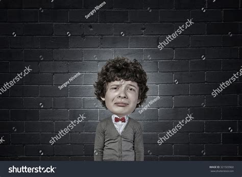 Young Funny Man Glasses Big Head Stock Photo 321503960 Shutterstock