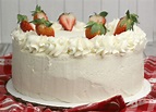 Strawberry Moscato Cake with Cream Cheese Buttercream Frosting - My ...