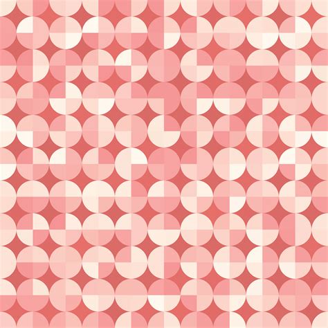 Seamless Geometric Pattern In Retro Style Vector Repeating Background