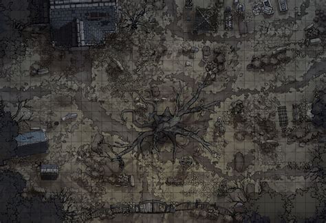 The Village Graveyard Battle Map 30x30 Battlemaps Fan